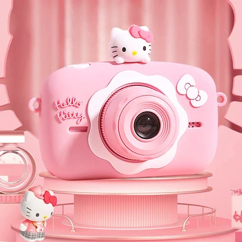 Originalus Hello Kitty Kawaii Vaikų Kamera Žaislas Gali Fotografuoti Skaitmeniniu Fotoaparatu Baby 