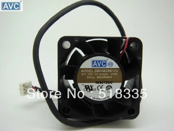 AVC DB03828B 12U 38mm 38*38*28MM 3828 12V dual ball fan mini micro aušinimo ventiliatorius