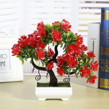 Dirbtiniai Augalai Rungtyniauti Bonsai Vestuvių Dekoratyvinis Dirbtinės Gėlės Netikrą Vazoniniams Augalams
