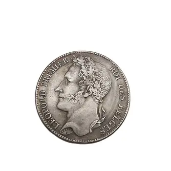 Belgija 1838 Proginė Moneta 5 Frankai Leopold 