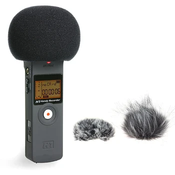 1 Vnt Furry Priekinio stiklo apsauginės ausinės Padengti Putų Mikrofonas, Vėjo Padengti Zoom H1 H1N