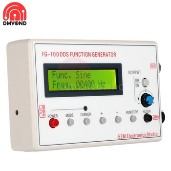 1HZ-500KHZ FG-100 DDS Funkcinis Signalų Generatorius Signalo Šaltinio Modulis Dažnio Matuoklis, Sine/Square/Trikampio Signalo Sawtooth