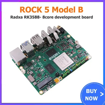 ROKO Pi 5 Modelis B , ROCK 5B Radxa RK3588 - 8core plėtros taryba, RAM 4G, 8G 16G neprivaloma