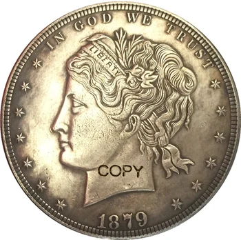 1879 m. jav $1 Doleris monetos KOPIJA 2 Tipas
