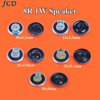 JCD Maži garsiakalbiai garsiakalbių 8R 1 W 1 w 8 omų 1W8R skersmuo 20mm 23 mm 26mm 32mm 36mm