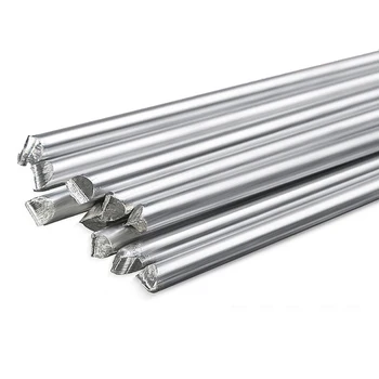 10 vnt Aliuminio Suvirinimo Strypai, 2mm Viela su Šerdimi, skirta Suvirinimo Strypas Aliuminio Lituoti nereikia Milteliai Lengvai Ištirptų Žemos Temperatūros
