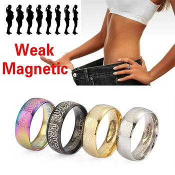 2020 Naujas Magnetinio Lazerio Užrašu 8mm Žiedas Magnetiniai Lieknėjimo Žiedas Svoris Priežiūros Sporto Numesti Svorio, Deginimas, Mados Žiedas