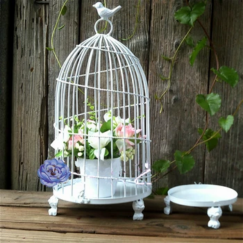 Geležinis paukštis narve, Europos paukščių narvas, dekoratyvinis stalas, gėlių stovas, dekoratyvinių gėlių narve.vazonas apdaila