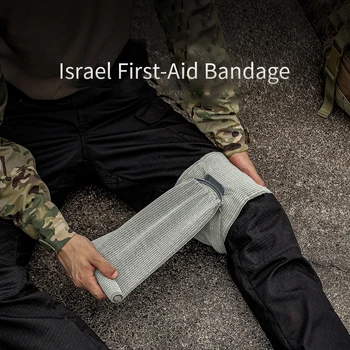 Gelbėjimo 4/6inch Izraelio Tvarstį Žaizda Padažu Pagalbos Suspaudimo Mūšis Padažu Pirmosios Pagalbos IFAK Traumos Karinės