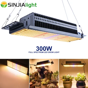 300W LED Grow Light Visą Spektrą 465LEDs Augalų Auginimo Lempos Phytolamp patalpų growbox gėlės vegs sodinukai šiltnamio efektą sukeliančių