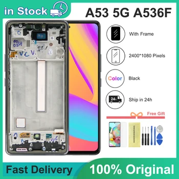 100%Patikrintas AAA+kokybės Samsung Galaxy A53 5G LCD Ekranas Jutiklinis Ekranas skaitmeninis keitiklis Surinkimo Samsung A536 A536B A536U Ekranas