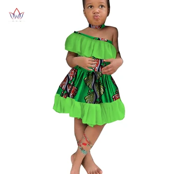 Afrikos Vaikus, Drabužiai Dashiki 2022 Naujas Mados Mielas Mergaičių Suknelės heidi bazin Riche Saldus Afrikos tradicinių drabužių WYT222