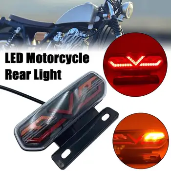 12V LED Motociklo Galiniai Žibintai Modifikuotų Motociklo Stabdžių Žibintas ATV Uodega Žibintas Posūkio Galinis Žibintas Motociklo