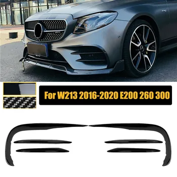 Priekinis Bamperis priekiniai stabilizatoriai Priešrūkinis Žibintas Dangtelio Lipdukas Splitter Mercedes Benz E Klasės W213 E260 E300 E53 AMG 2016-2020 Automobilių Reikmenys