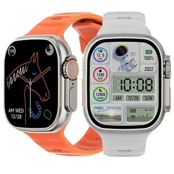 YurKem DT 1-Ultra 8 Smartwatch IWO Sporto Vyrų Wowen Temperatūra NFC, GPS Judesio Sekimo BT Skambučio Smart Žiūrėti