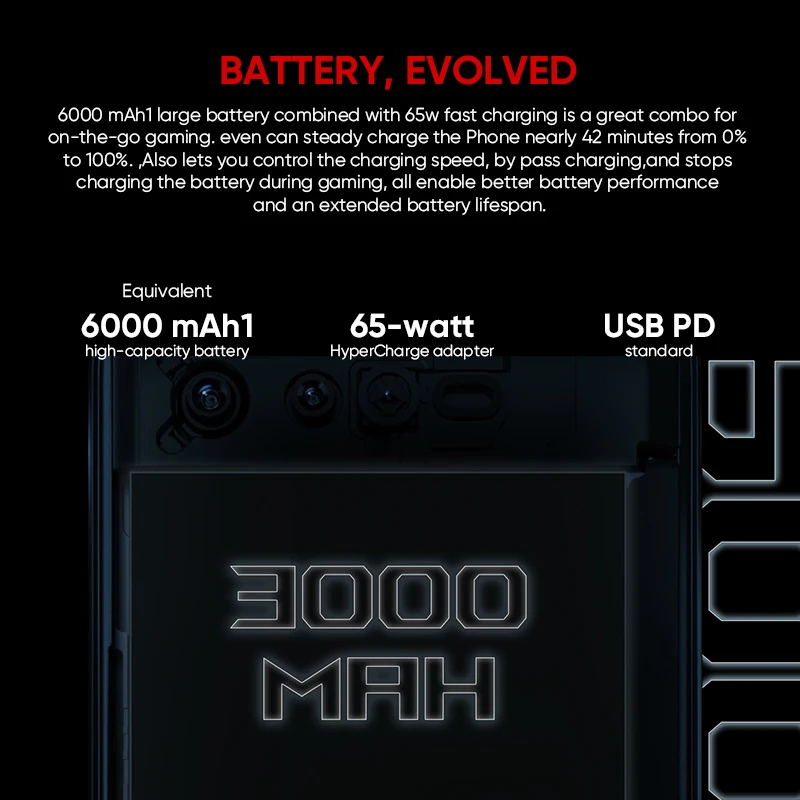 ASUS ROG Telefonas 6 Pasaulio ROM Multi-Language Snapdragon 8+Gen 1 6000mAh Baterija 165Hz AMOLED rog 6 5G Žaidimas Telefonas HK Versija Nuotrauka 3