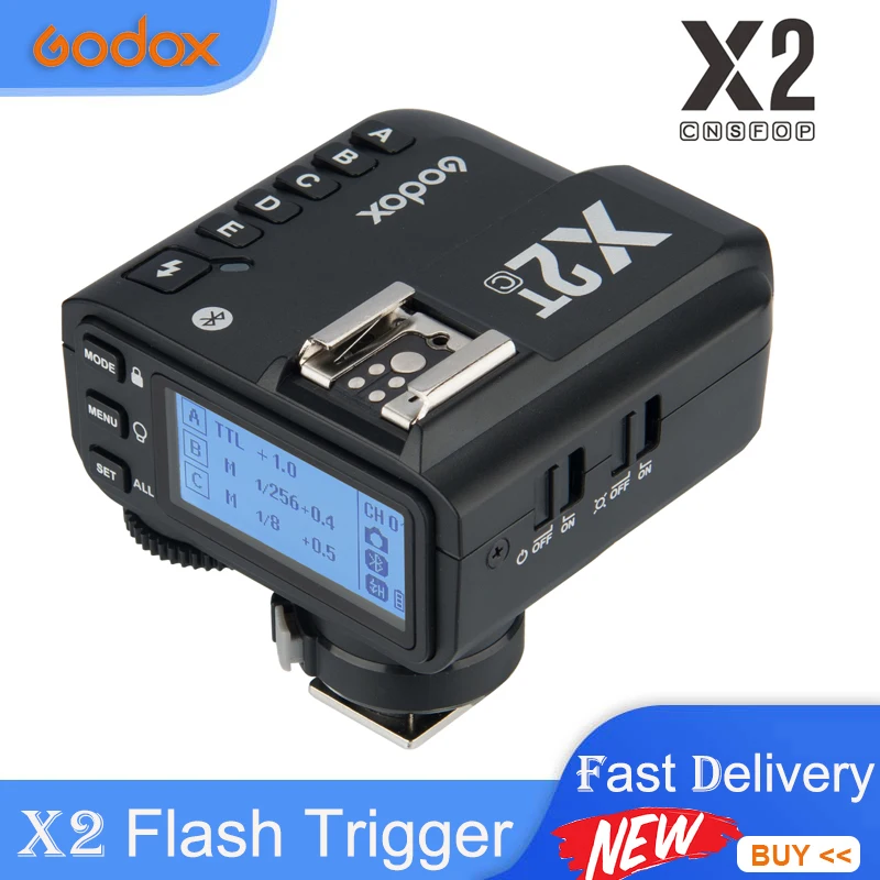 Godox X2 Serijos TTL Wireless Flash Trigger Siųstuvas Canon Nikon Sony, Olympus, Fuji X2T-C X2T-N X2T-S X2T-F X2T-O Nuotrauka 0