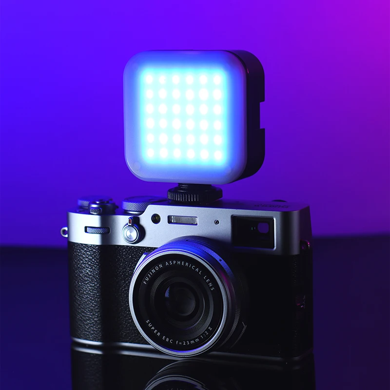 Ulanzi U-Šviesus 2700-6500K LED Vaizdo Šviesos Mini Vlog Šviesos CRI95 Spalvos Gelio Lempa Mobiliojo VEIDRODINIAI SLR Fotoaparatas Vlog Šviesos, Kamera, Nuotrauka 4